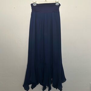 APT.9 Blue Flowy Lined Skirt